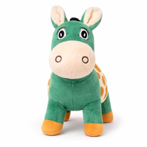 Image of Green Donkey Soft Toy for Kids, 25 cm Plush Stuffed Animal, Cute Soft Toy for Boys and Girls, Huggable Gift Toy, Green