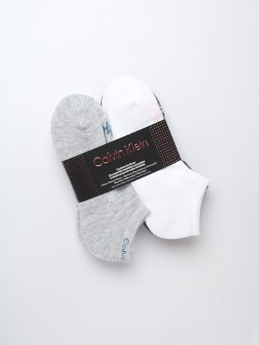 Image of Calvin Klein Womens No Show Socks - 6 Pack Breathable Cotton Blend Athletic Performance Low Cut Running Socks for Women