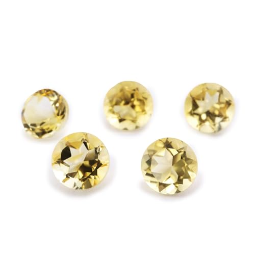Cristal jaune citrine 9mm pour lithothérapie et harmonisation énergétique