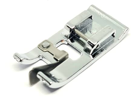 Image of ZENITH Overcast Metal Pressure Foot Snap on Type for Automatic Electric Low Shank Sewing Machines Suitable for Usha Janome Brother Singer etc Steel Finish (Overcast Metal)