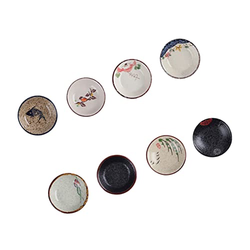 La Mejor Recopilación de Cuencos y platos para aperitivos y salsas - 5 favoritos. 41 Anneome 8 Piezas Plato De Condimento Plato Porta Bolsitas De Té Platos De Inmersión Platos Para Servir Bocadillos Tazones De Salsa Plato De Sushi Japonés Cerámico Familiar...