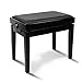 XIAOPENG Sgabello per Pianoforte a Sollevamento Automatico Idraulico Nero ca Banco con Comodo Cuscino Morbido Panca per Tastiera con Altezza di Sollevamento di 10 Cm
