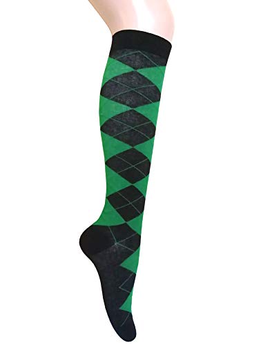 Image of Triple M Plus Elite Quality Soft Cotton Knee High Argyle /Houndstooth /plain Socks (regular size)