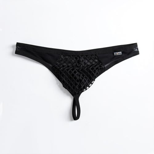 Men's Sexy Thongs Mesh See-Through Bikini Breathable Jockstarp Soft Stretch Underwear for Men4