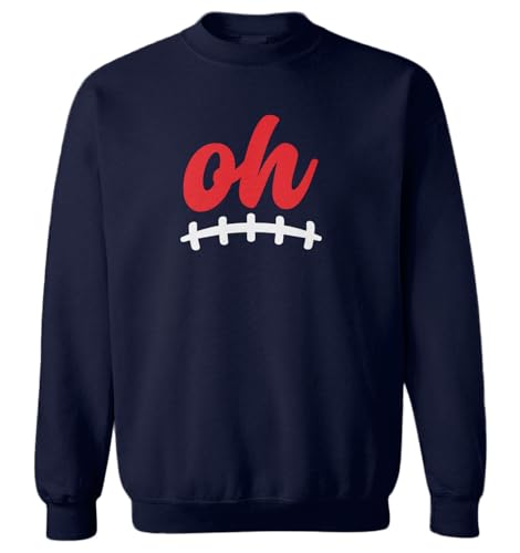 Haase Unlimited Oh Football Laces Toddler Fleece Crewneck Sweater