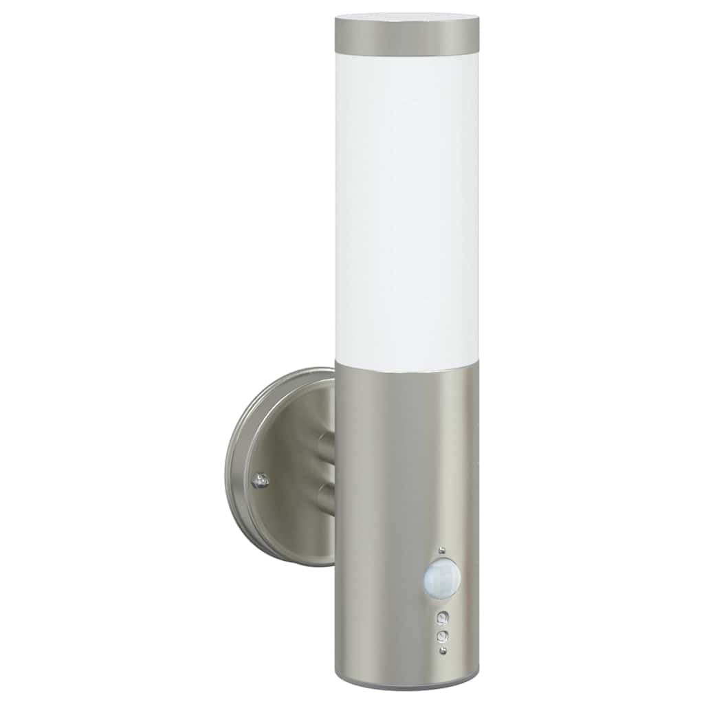 Vidaxl Silver Outdoor Wall Light 15 X 7.5 X 33 Cm
