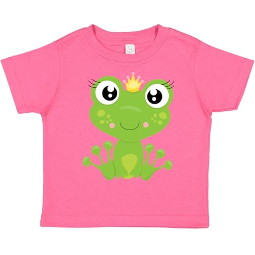 inktastic Cute Frog, Green, Frog Princess, Crown Toddler T-Shirt