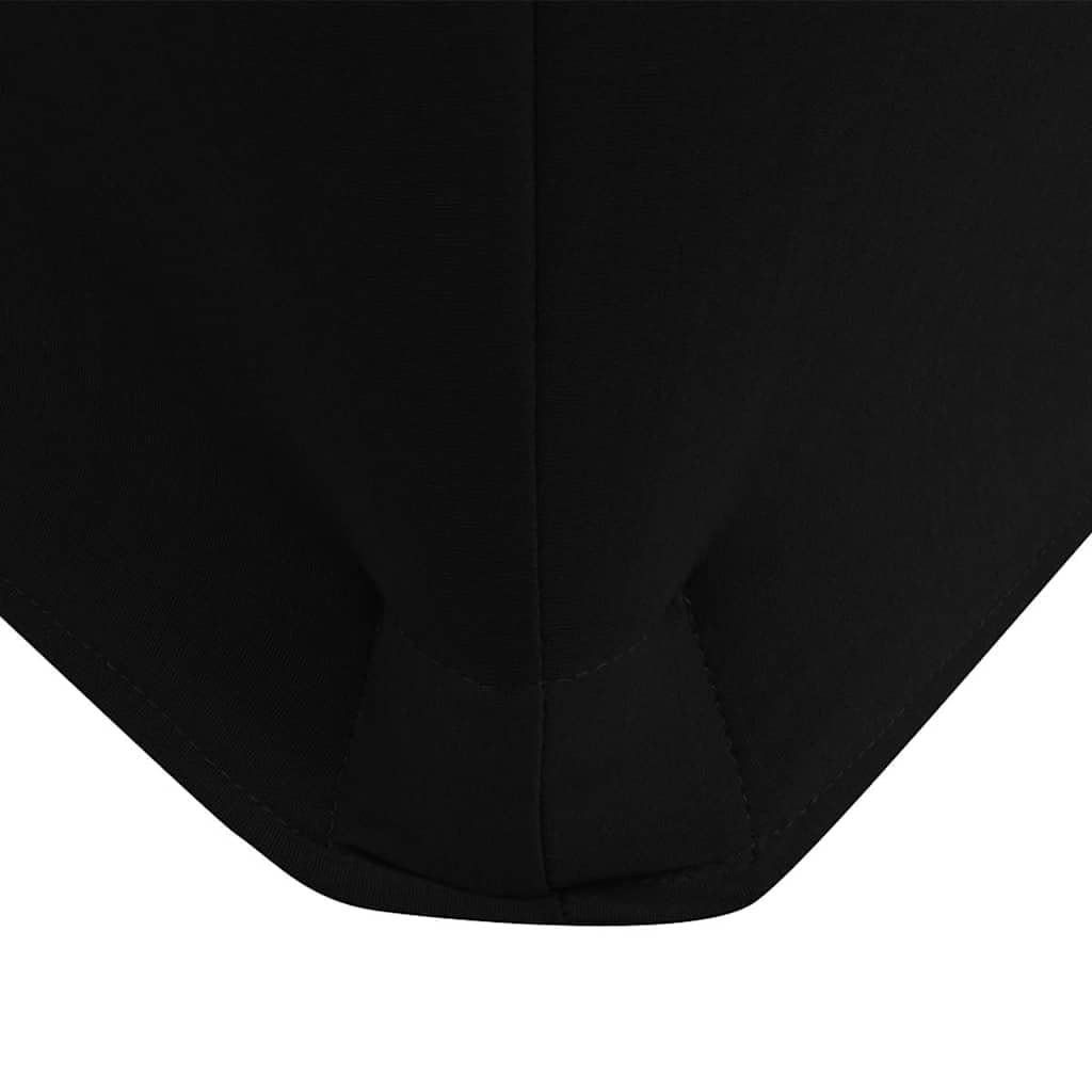 Stretch-Tischhusse Schwarz 2 Stück 243 x 76 x 74 cm Spannbezug elastisch waschbar rutschfest Schutzhülle für Bankett Hochzeit Dekoration