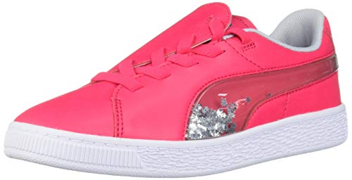 PUMA Women's Basket Crush Slip ON Sneaker, Nrgy Rose-Heather, 12 M US Little
