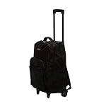 Rockland Double Handle Rolling Backpack, Black, 17-Inch - Image 4