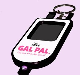 The GAL PAL - 6-in-1 Womens beauty accessory item with flashlight & removable key ring