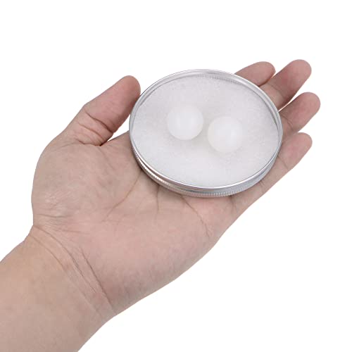 sourcing map 2Stk PA66 Nylon Solid Plastik Bälle 20mm G3 Präzision Lager Kugel