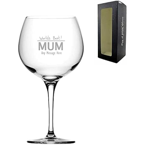 Personalised Engraved Mothers Day Gin Balloon Cover