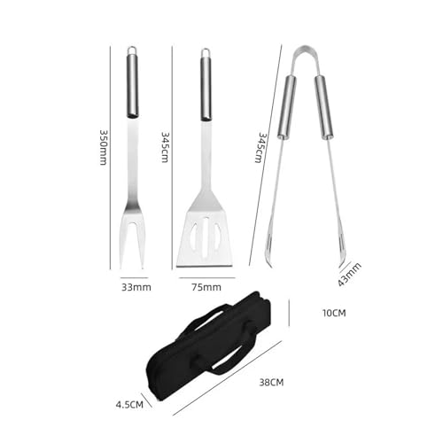 Barbecue Tool Set, Home Kitchen Frying Shovel, BBQ Fork, Food Tongs, Cooking Baking Utensils - Image 2