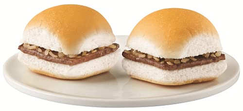 Gourmet Kitchn White Castle Cheese Sliders | Frozen Cheeseburger Sliders - 2 Boxes (3.66oz. 32 ct. Each) Total 64 Cheese Sliders