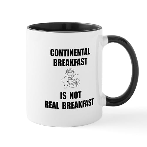 CafePress Continental Breakfast Mug 11 oz (325 ml) Ceramic Coffee Mug
