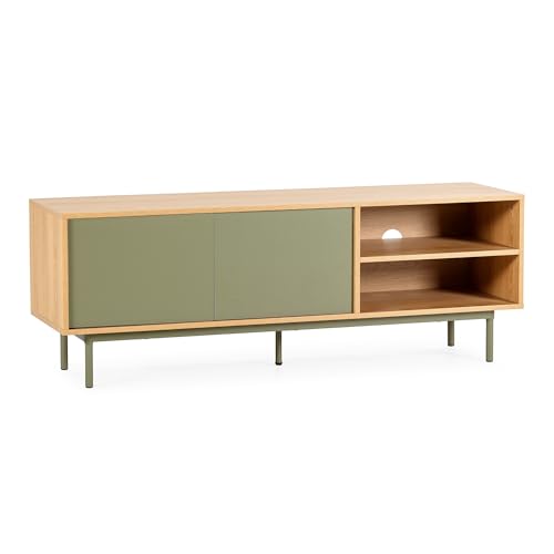 HOMN LIVING Mueble TV Cuzco 2 Puertas Color