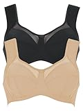 Anita 2er Sparpack Entlastungs-BH Clara 5860 Gr. 115F in 1xhaut 1xschwarz