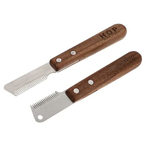 FUTUREORYY 2pcs Blades Pet Comb Dog Brush Pet Dematting Brush for Undercoat Rake Dog Undercoat Rake