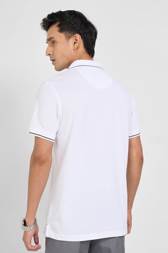 Image of Peregrine by Pantaloons Men's Solid Slim Fit Polo Shirt