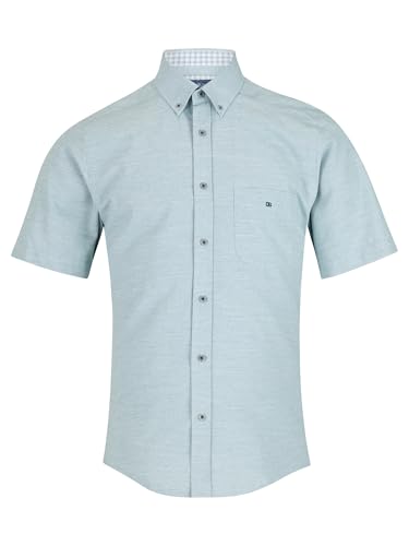 Chemise Oxford homme vert manches courtes respirante Drifter DG