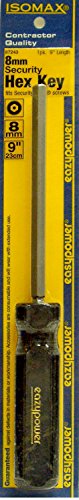 Image of Eazypower 87243 1-Pack 8mm Security Hex Key Isomax 9-inch Screwdriver