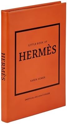 Little Book of Hermès - Graphic Image Leather Bound Book Orange - Fine Collectible Edition - Made in USA