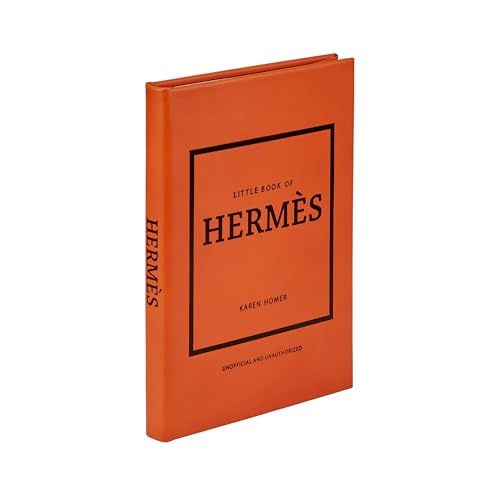 Little Book of Hermès - Graphic Image Leather Bound Book Orange - Fine Collectible Edition - Made in USA