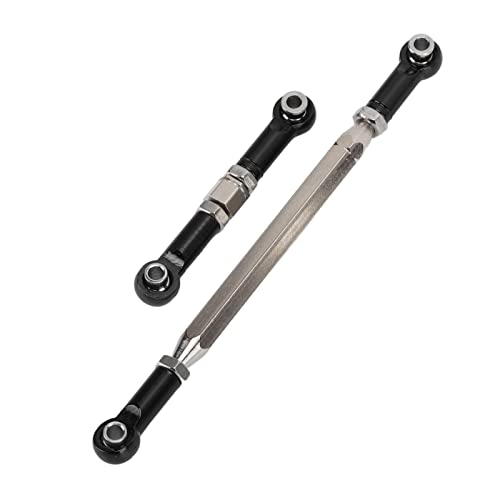Drfeify Rc Steering Pull Rod,Lightweight Rc Metal Servo Link Rod Steering Pull Rod Upgrade Sets Weihnachten For Mn D90 Mn91 Mn96 Mn99S Rc Car Parts Car Model Parts (Black) #TOP10