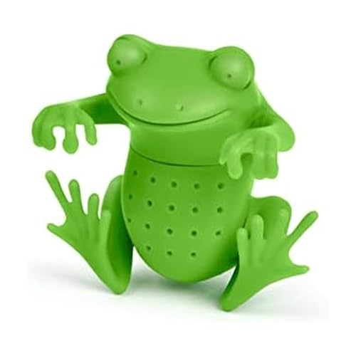 Genuine Fred, TEA FROG, Frog Reusable Silicone Tea...