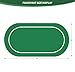 nuveti Poker Mat - 55 x 28inch Non-Slip Poker Table Game Mat - Portable Rubber Waterproof Poker mat for Table 6-8 Player Card Game Anti-Slip Rubber Poker Table Top Layout
