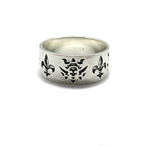 Bague crâne en argent massif 925 Empress R001956 à offrir pour un anniversaire original