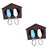 MAGICLULU Lot De 2 Porte-clés Muraux En Forme De Nichoir Pour Dortoir Couleur Aléatoire...