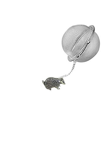 Infuseur à thé en forme de blaireau A8 inox haute durabilité