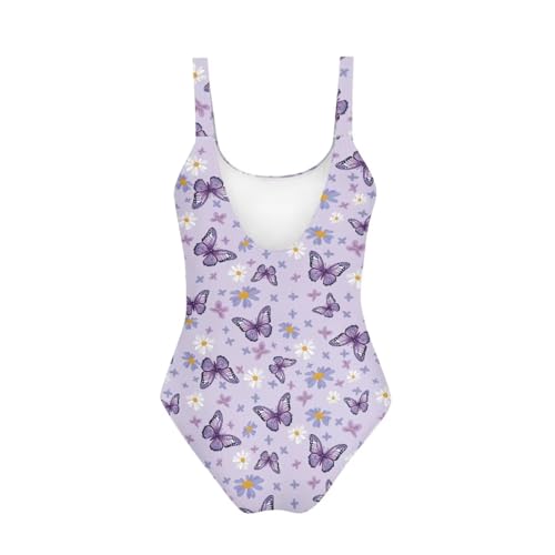 Image of Girls One Piece Swimsuit Beach Sport Athletic Bathing Suits Quick Dry Summer Hawaiian Swimwear for Teens Size 7-20