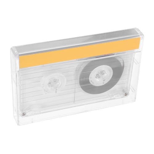 Homoyoyo decoración de Casete Estuche Transparente Cinturón de Casete Transparente Caja de Cassette Duradera para Casos Cinta de Casete en Artesanal Accesorio Artesanal el plastico