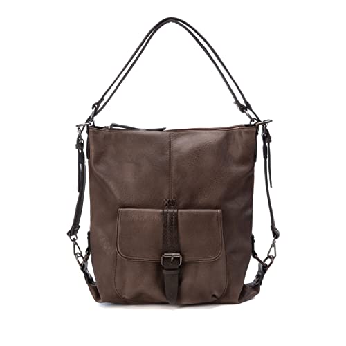 XTI 184034, Bolso de Hombro para Mujer, Taupe, One...