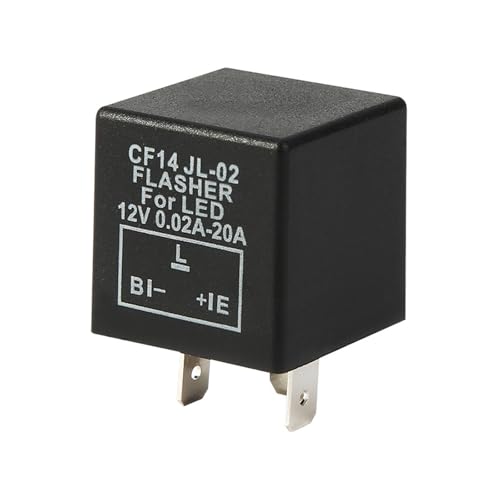 Relé intermitente CF14 JL-02 de 12V para solucionar fallos en luces de coche de 3 pines