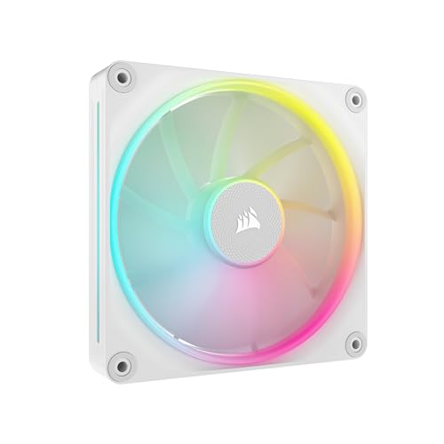 Corsair Icue Link Lx140 Rgb 140 Mm Pwm Ventola Confezione Singola – Doppio Anello Luminoso – Richiede Icue Link System Hub (Venduto Separatamente) – T