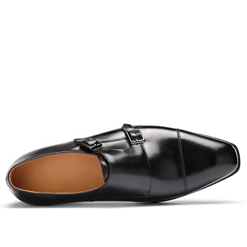 Men’s Dress Shoes Monk Strap Cap Toe Calf Leather for Versatile,Casual,Formal3