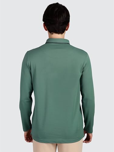 Image of STELLERS Men's Full Sleeve Polo T-Shirt | Premium Cotton | streatchable | Enzyme bio Washed | Feather Touch Feel | Sustainable