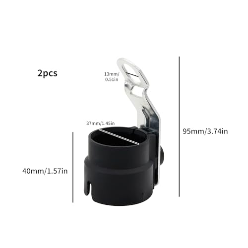 Bamyli Anhänger Stecker Halter, Anhänger Stützen Adapter Hänger Deichsel Halter für AL-KO Original Steckerhalter 7 auf 13 Poliger Anhängerstecker mit Drehbar Metall Anbauplatte Halter, 2182600004