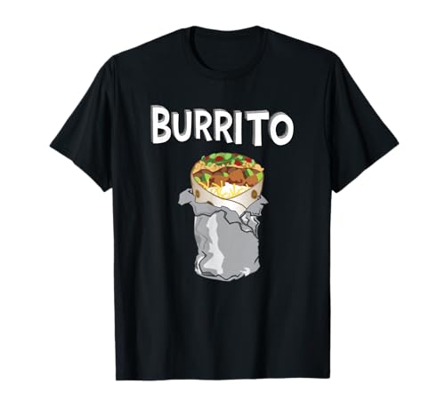 Steak Burrito Cartoon Funny Mexican Food Love Gift T-Shirt