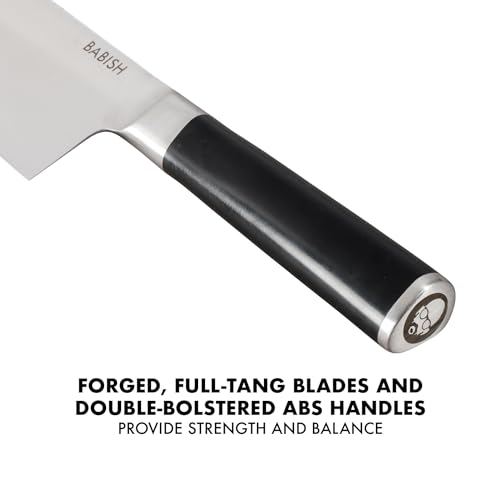 Babish-High-Carbon-14116-German-Steel-14-Piece-Full-Tang-Forged-Kitchen-Knife-Set-WSheaths