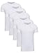 Yazubi 5er Pack Medium Weißes Tshirt Herren Weiss T Shirt Männer Mythic T-Shirt Lange Basicshirts, (Brilliant White 114001), M Tshirt Basic günstig Kaufen-Yazubi 5er Pack Medium Weißes Tshirt Herren Weiss T Shirt Männer Mythic T-Shirt Lange Basicshirts, (Brilliant White 114001), M