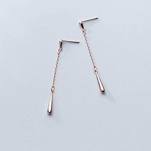 Boucles d'oreilles S925 en chute style coréen raffinement minimaliste