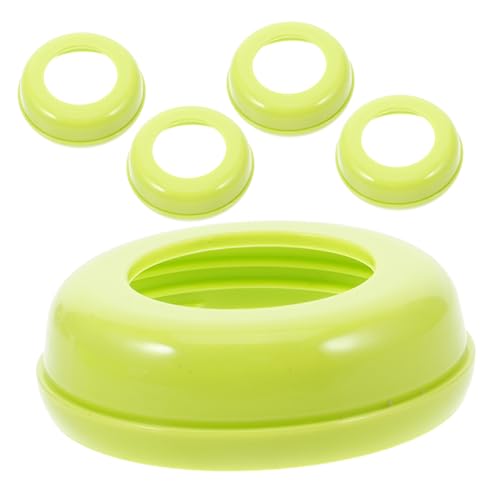 Abaodam Milk Bottle Collar Ring 5pcs Wide Mouth Bottle Caps Plastic Collar Hoop