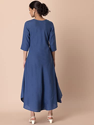 Image of Indya Women's Rayon Solid Regular Kurta
