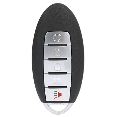 SELEAD Flip Key Fob 5 Buttons Keyless Entry Remote fit for 2013-2015 Nissan