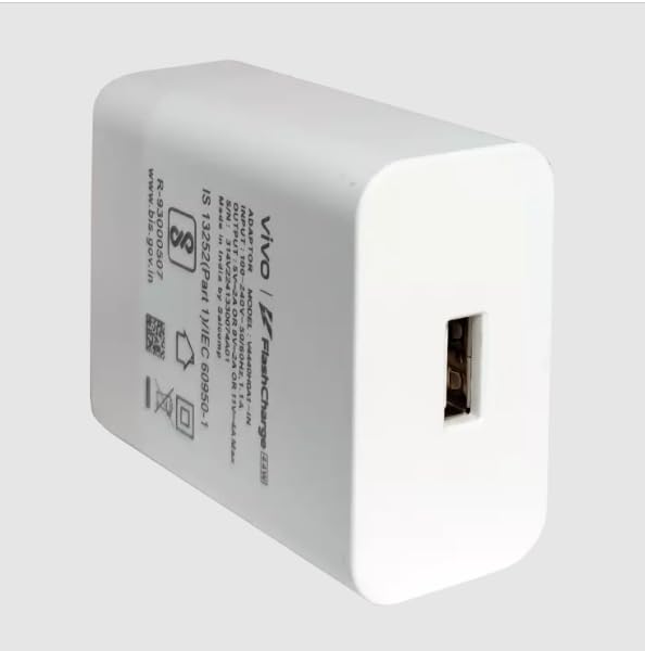 Image of Etguuds Charger Compatible with Vivo 44W Flash Charger Adapter Fast Charging for Your Devices Vivo V29, T2 Pro 5G, V29 Pro, Y17s, V29e, Y36, Y27, X90, X90 Pro, T2 5G.